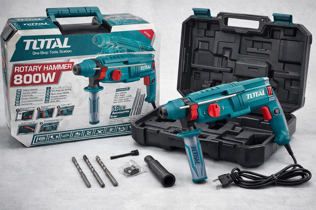 Taladro Rotomartillo Profesional 800W TOTAL