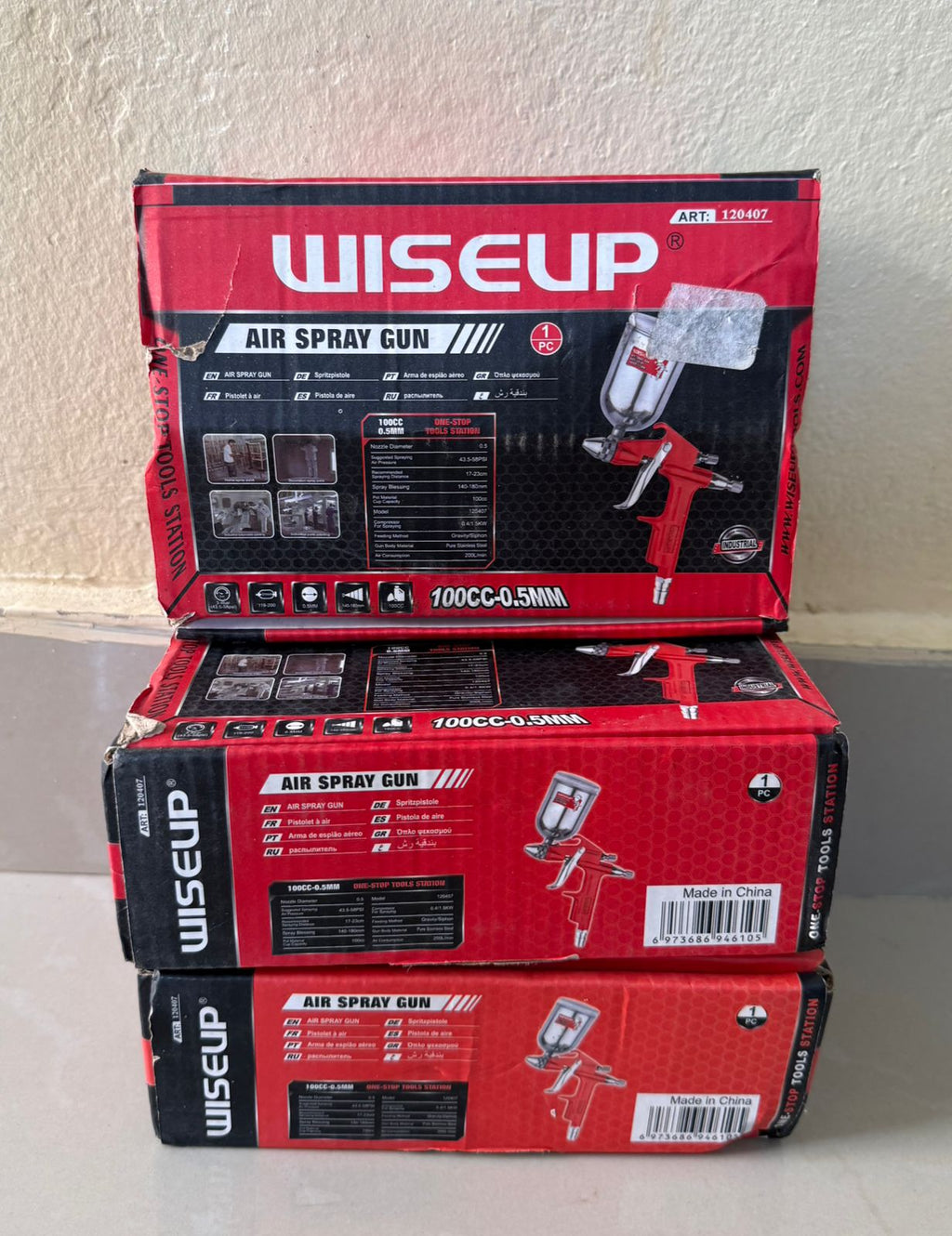 Pistola de Pintura WISEUP 0.5mm