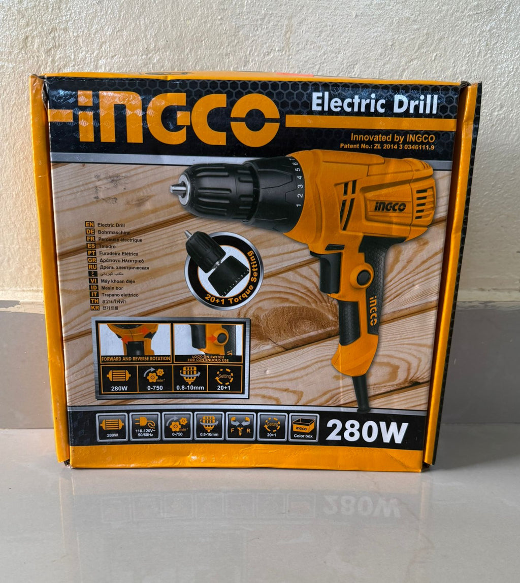 Taladro INGCO 280W – Potente, Preciso y Duradero